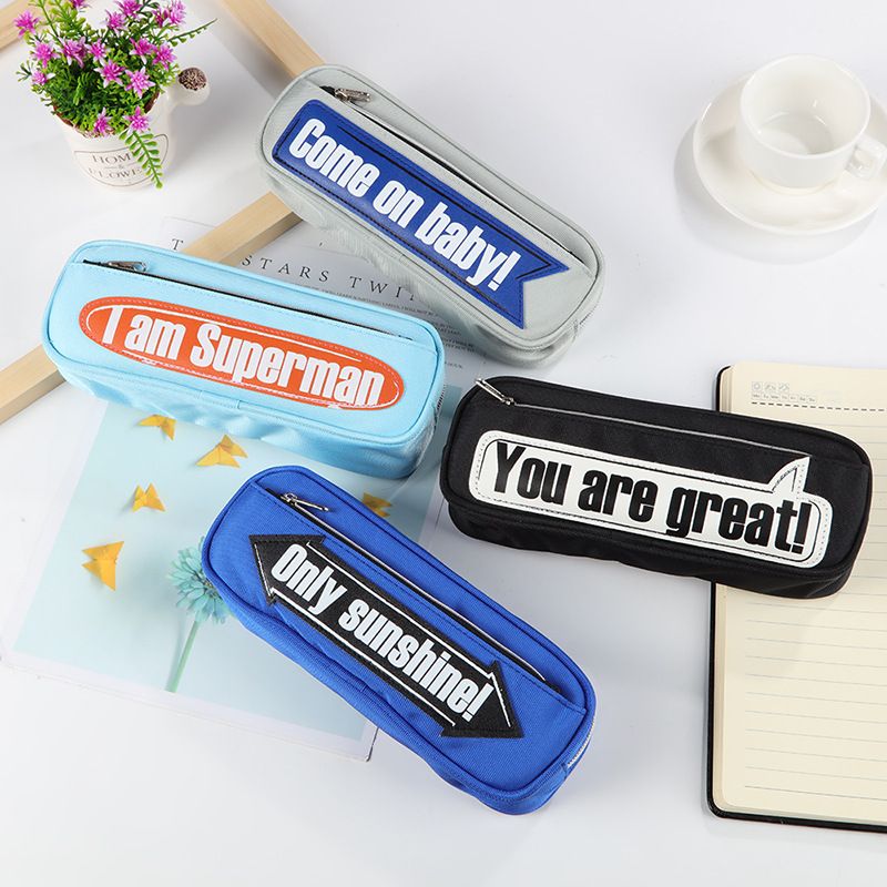 韩版个性创意铅笔盒 简约文具袋 英文字学生笔袋潮 UG-802