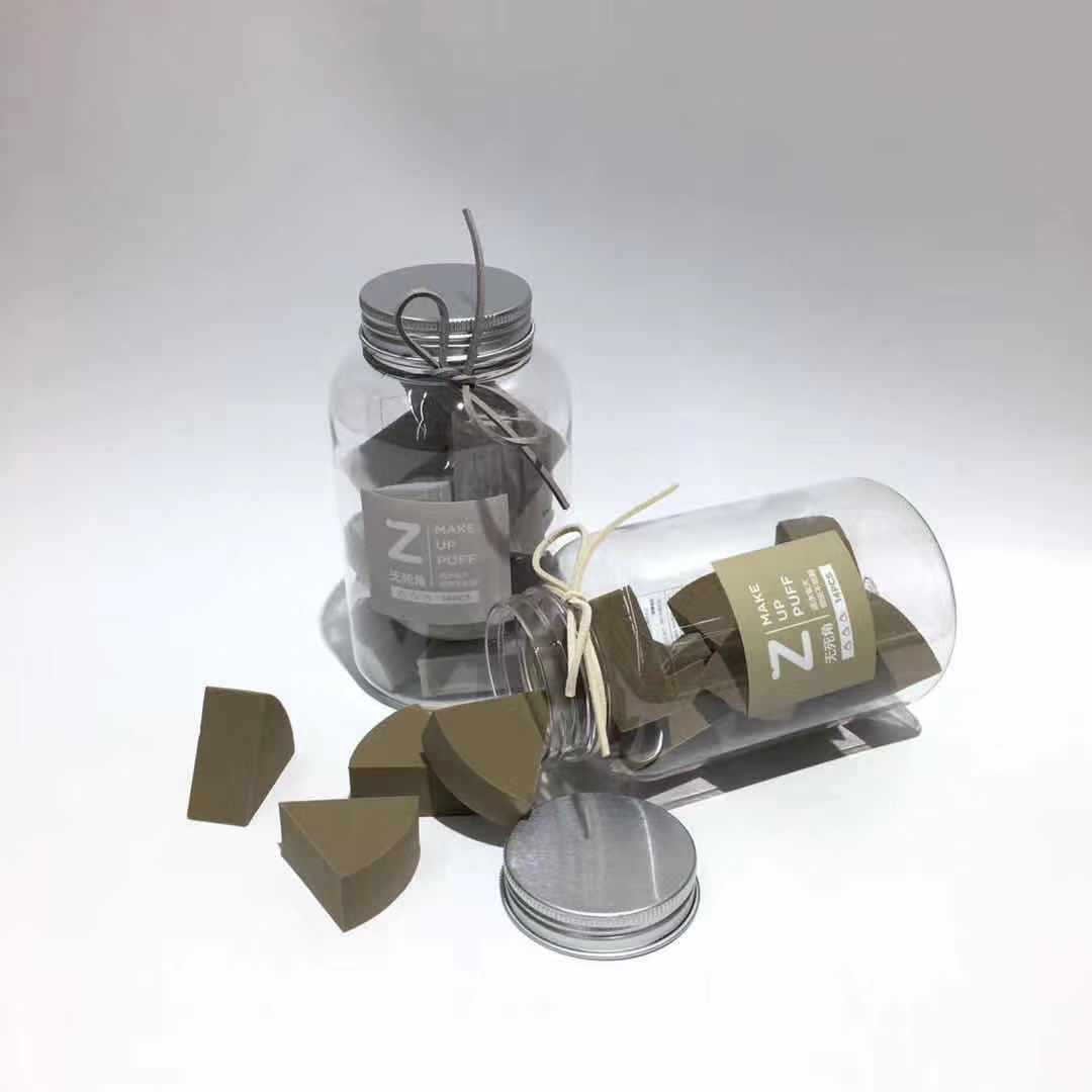 6102 bottle fan 14-piece powder puff Application Scenario