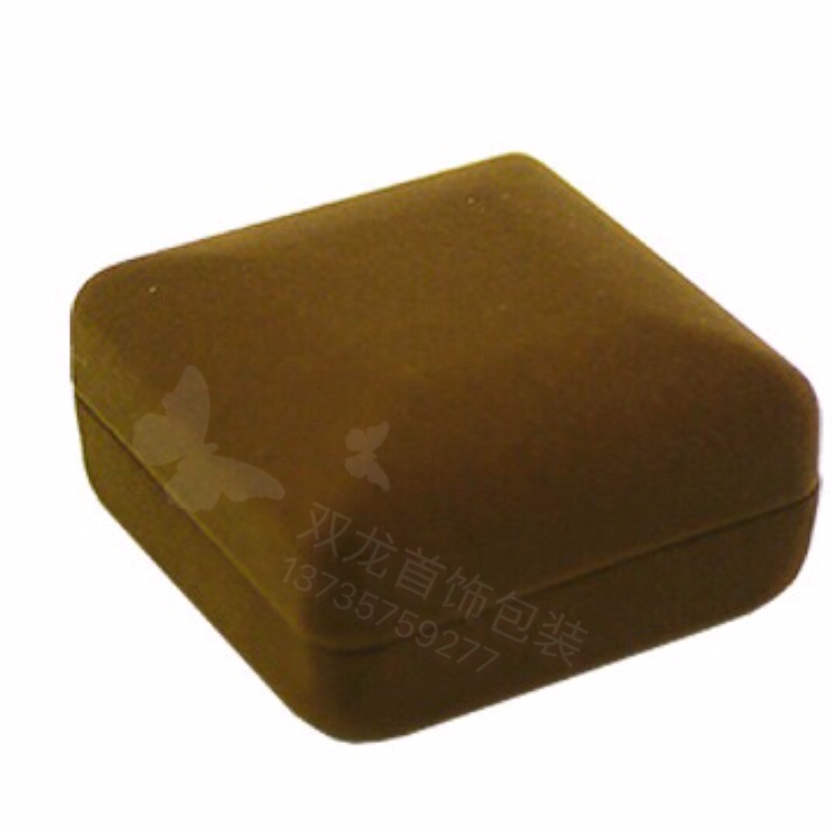 高档绒布首饰盒圆角戒指吊坠手镯手链项链礼品盒包装盒珠宝首饰盒产品图