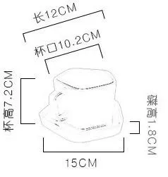 Nordic-style matte ceramic coffee cups, afternoon tea cups and plates, milk tea cups and plates, water cups and plates detail image 1