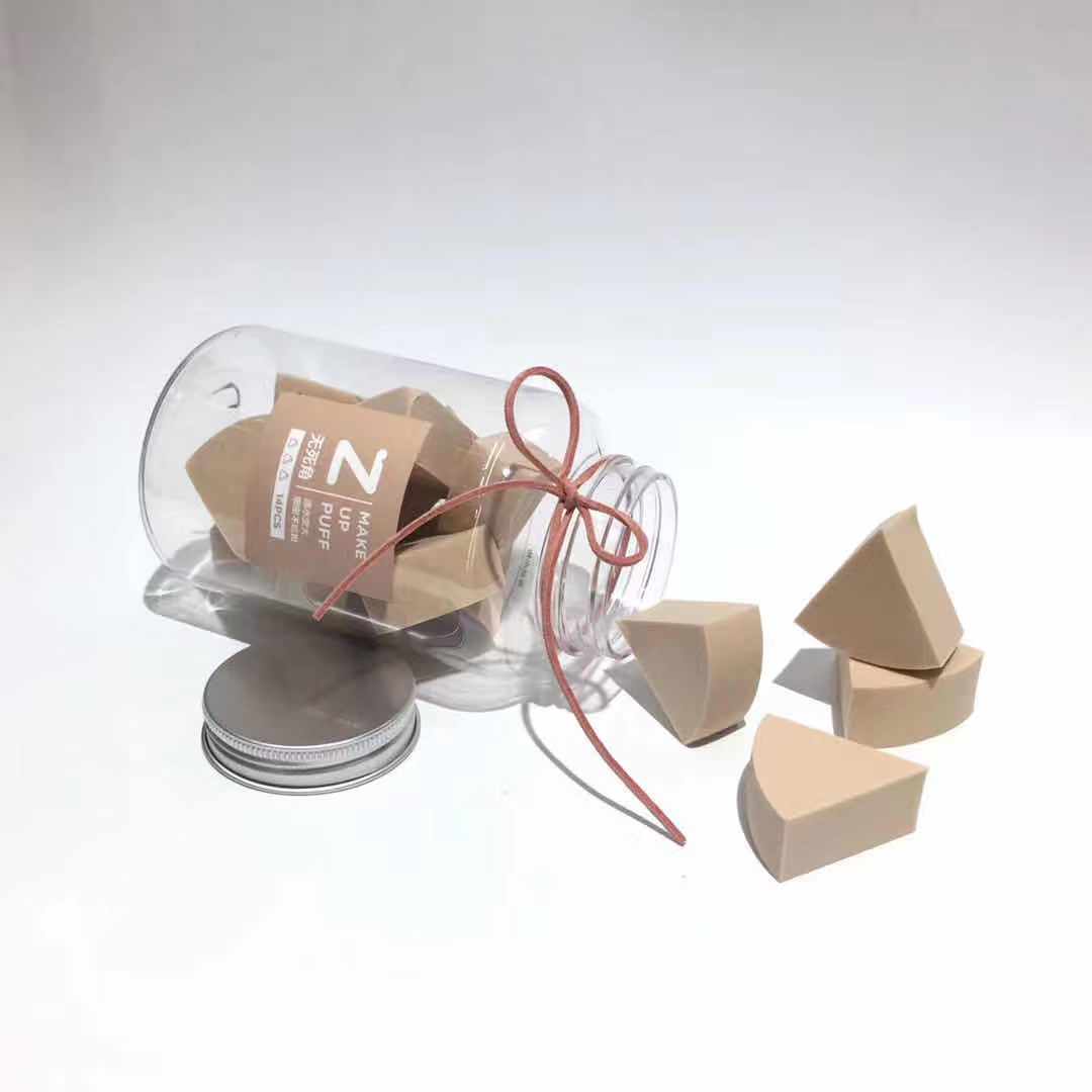 6102 bottle fan 14-piece powder puff Item Picture
