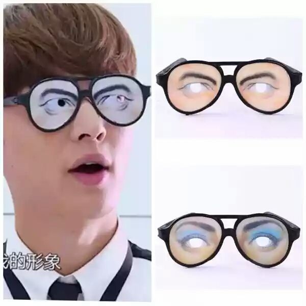 极限挑战张艺兴同款整蛊眼镜 搞笑男女防尴尬 护眼眼镜热销