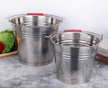 不锈钢水桶 加厚储水桶家用多功能清洁桶大容量提水桶