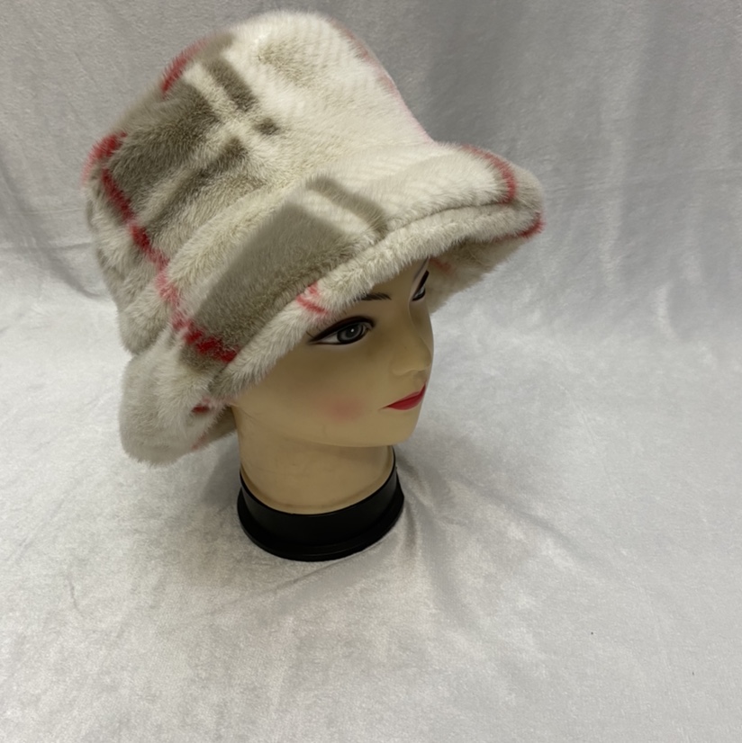 水貂绒仿毛帽子女式遮阳帽蓬帽仿小兔毛帽子韩版帽子