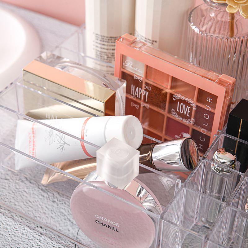 Powder compacts, eyeshadow storage box, lipstick storage box, cosmetics storage box, women's cushion eyeshadow palette, blush rack, drawer division detail image 3