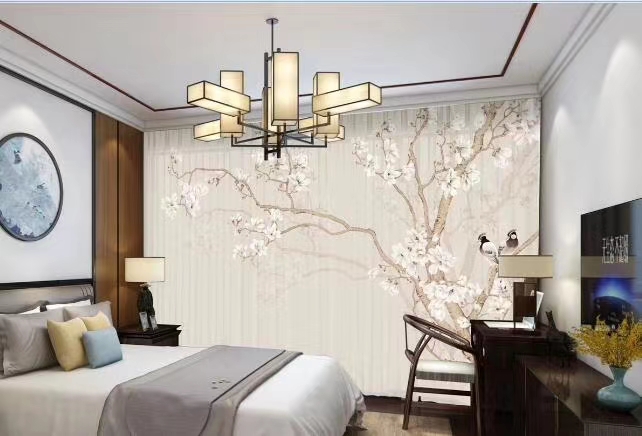 New style factory direct sales available for retail and wholesale. Customized curtains featuring new Chinese-style digital bestsellers and landscape paintings Item Picture