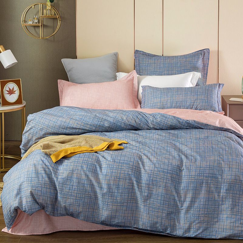 多喜爱纯棉简约四件套 格韵产品图