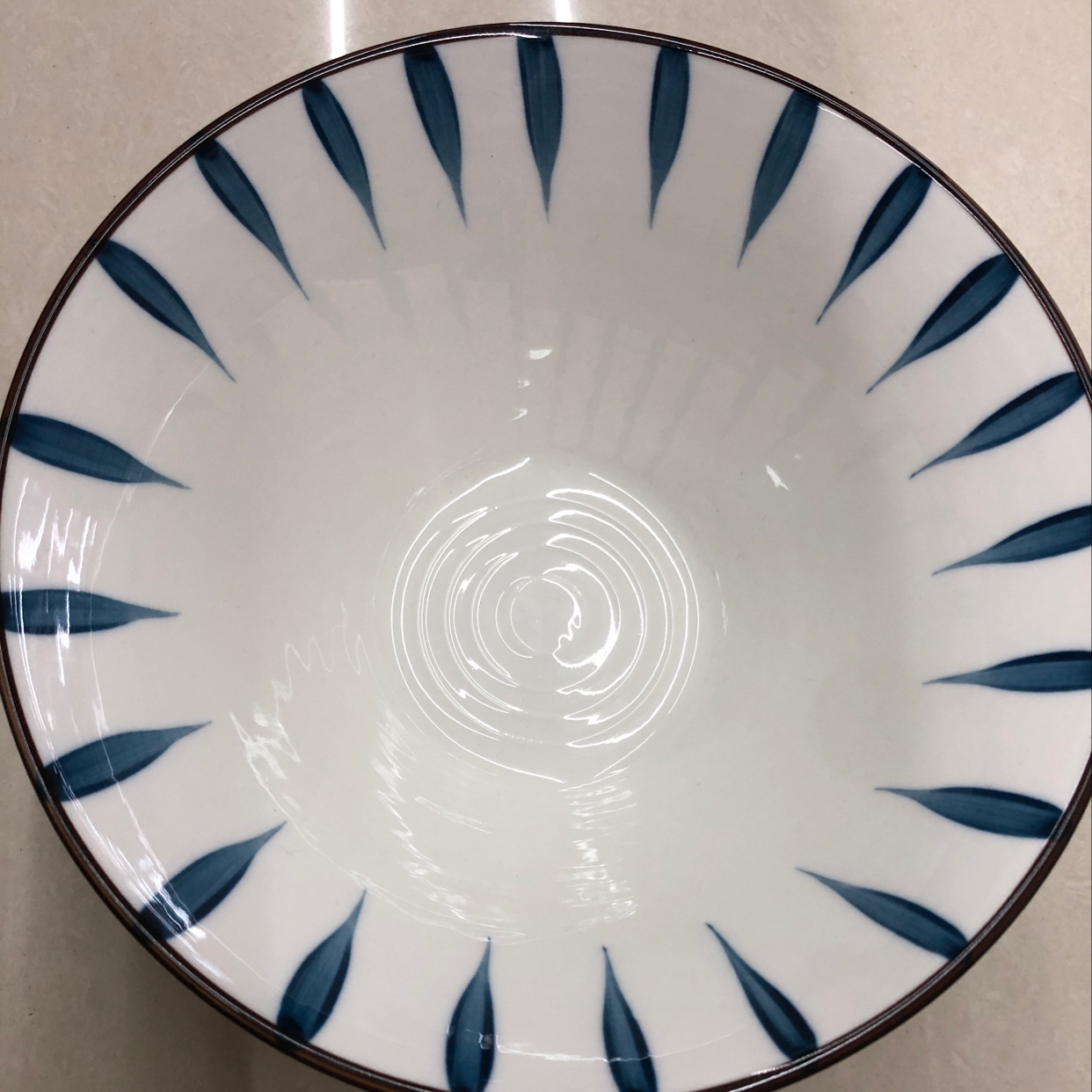Ceramic rainbow noodle bowl thumbnail