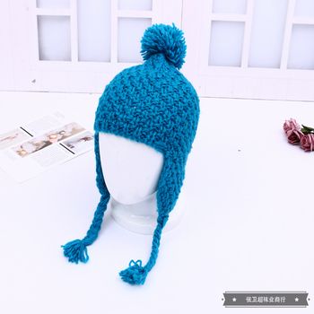 Children's winter knitted warm hat Item Picture
