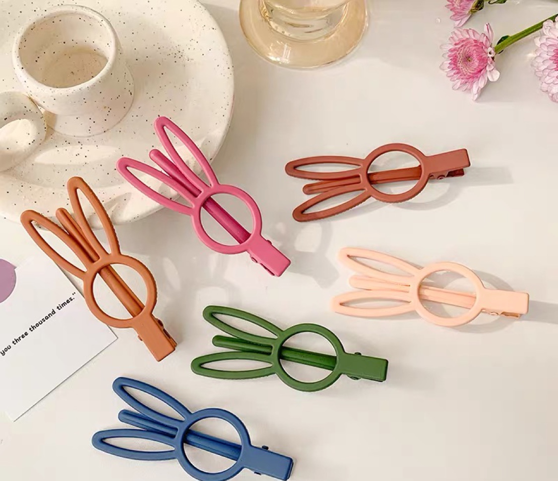 Korea color iron duck mouth clip rubber paint edge clip heist ornaments hair ornaments