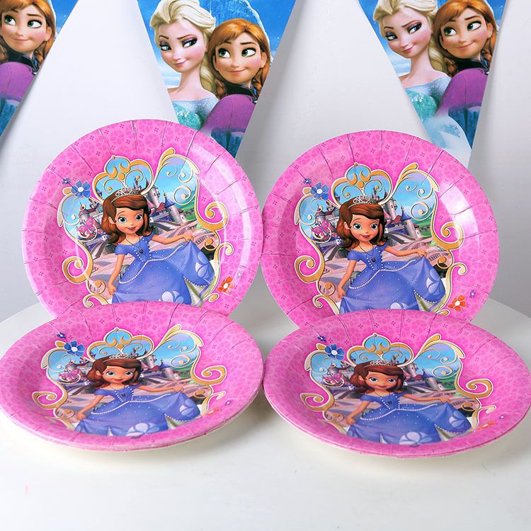 F003佩佩猪儿童生日节日派对道具用品7寸纸盘一次性纸质餐盘详情图7
