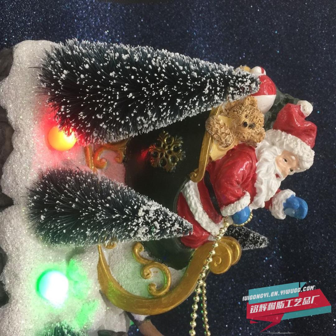 Christmas church handicrafts, ornaments, creative furniture, electric music, small house decorations, LED European-style ornaments Item Picture