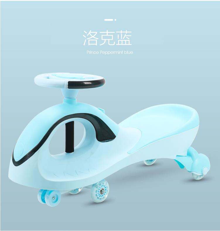 新款扭扭车PU轮静音闪光轮儿童童车详情图10