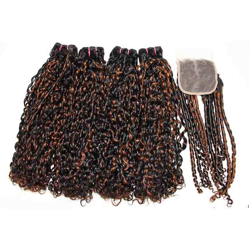 A popular fake hair curtain in Nigeria
