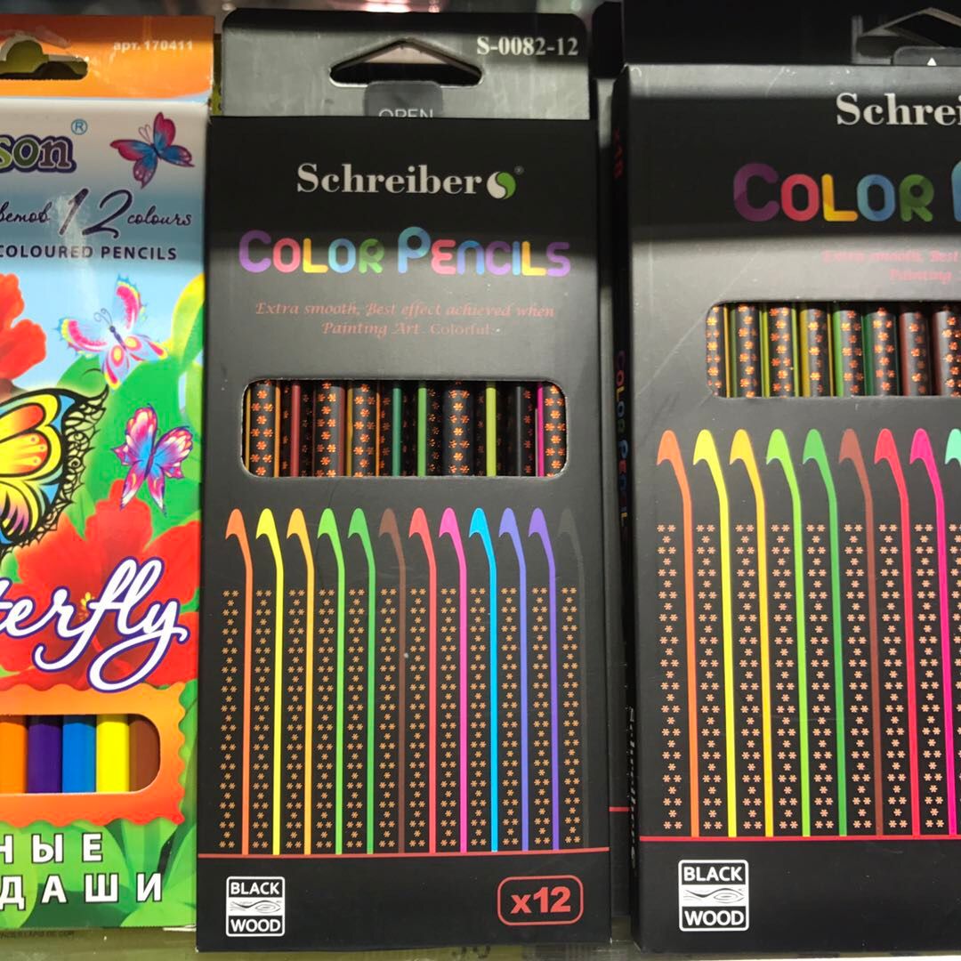 儿童小花图案彩色铅笔无铅毒详情图1