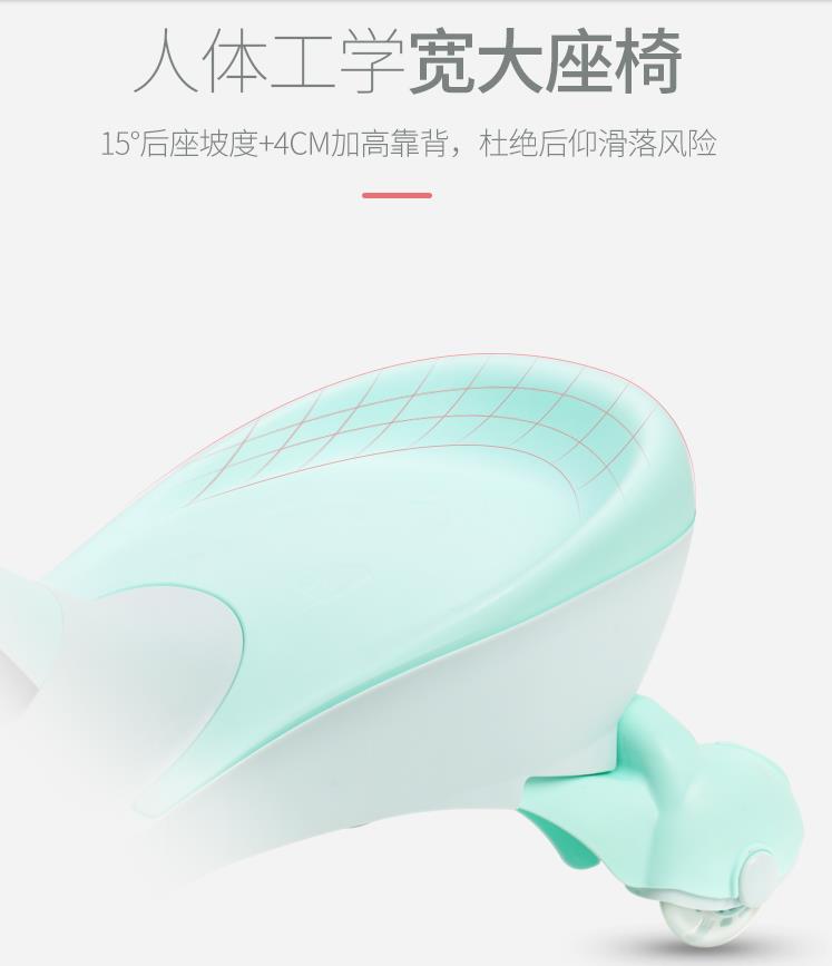 新款扭扭车PU轮静音闪光轮儿童童车详情图2