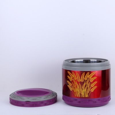 Small two-piece set of multi-functional stainless steel inner liner insulated lunch box, available in various colors and with long-lasting heat preservation time detail image 5