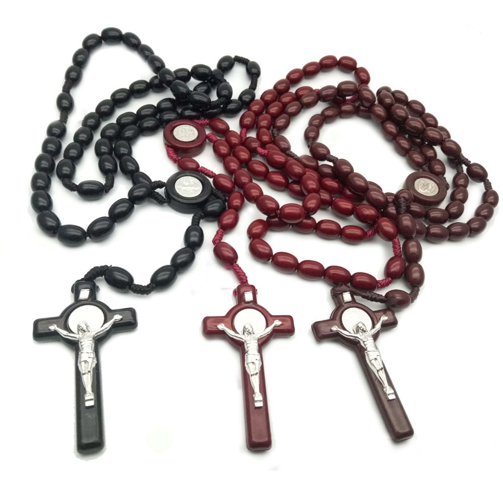 Catholic Religious Cross Rosary Necklace Rosary Religious Articles