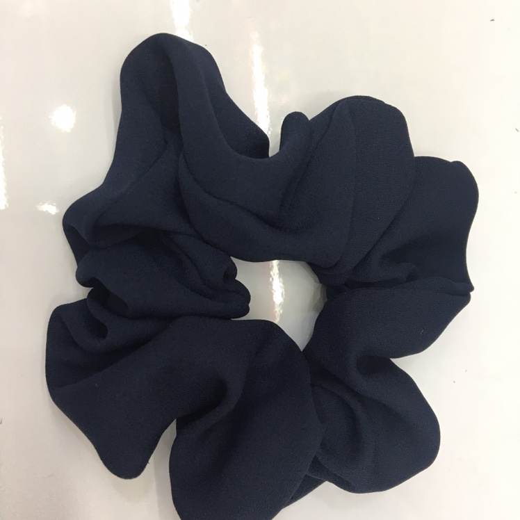 雪纺纯色百搭大肠圈