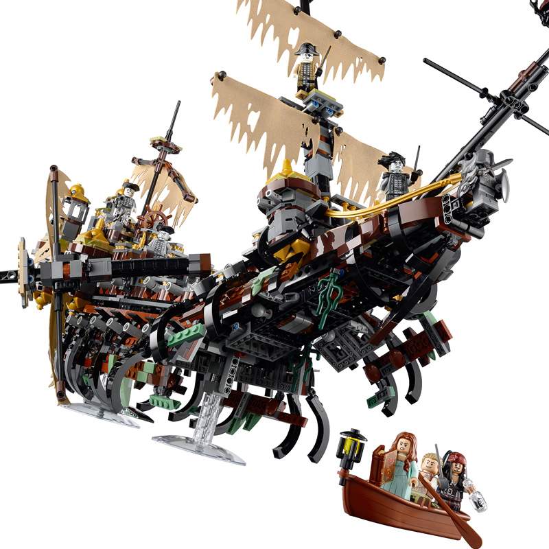 Pirates of the Caribbean ship Mary model building blocks for children and adults assembled toy building blocks Specification drawing