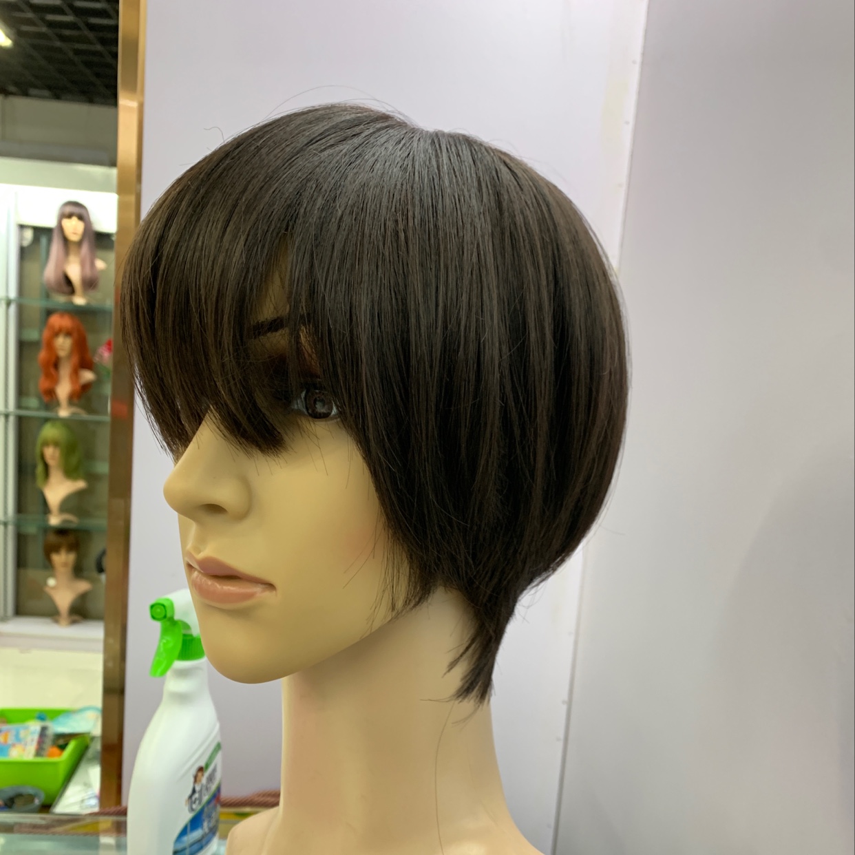 Tanglong matte high-temperature silk rose net dyed short hair wig Application Scenario