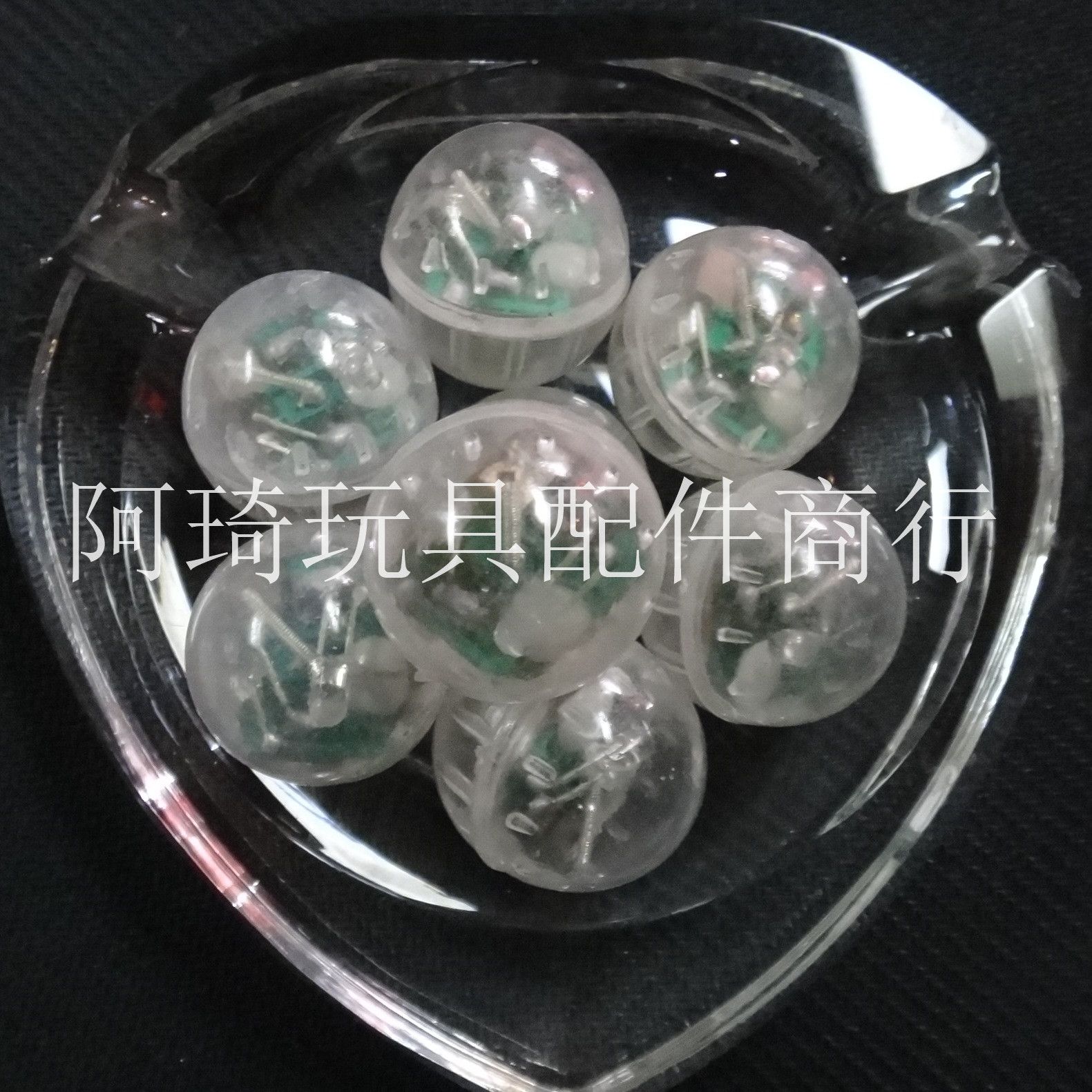 供应玩具电子配件震动闪球红蓝灯气球灯不防水震动发光