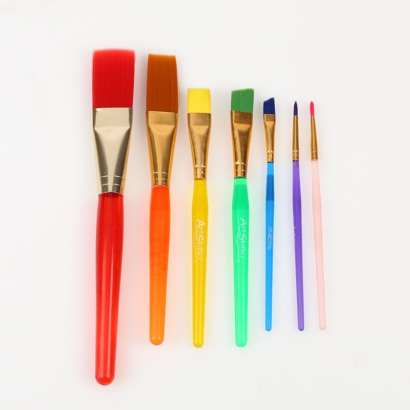 7 sets of children's paintbrush plastic paintbrush watercolor paintbrush set art painting supplies manufacturers direct thumbnail