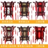 Second-floor wood-carved palace lanterns, antique Chinese solid wood palace lanterns, outdoor waterproof sheepskin red lanterns, advertising tea house lamps, balcony wooden chandeliers details Picture