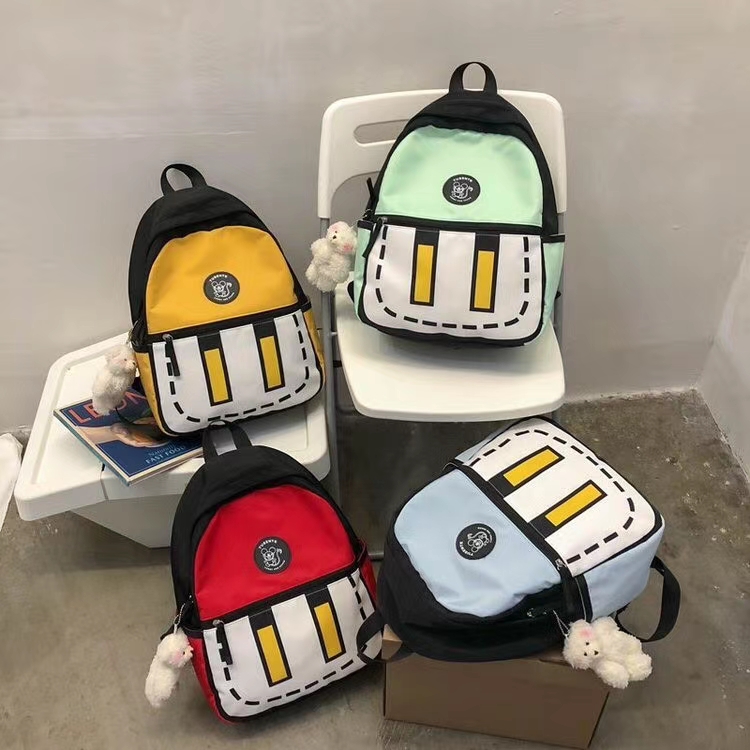 学生双肩爆款书包背包休闲8273#