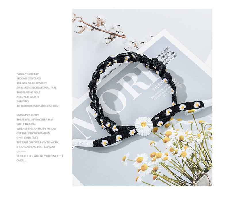 Korean style trendy Daisy watch, InS-style student fashion watch, simple canvas couple and best friend chrysanthemum wristwatch detail image 9