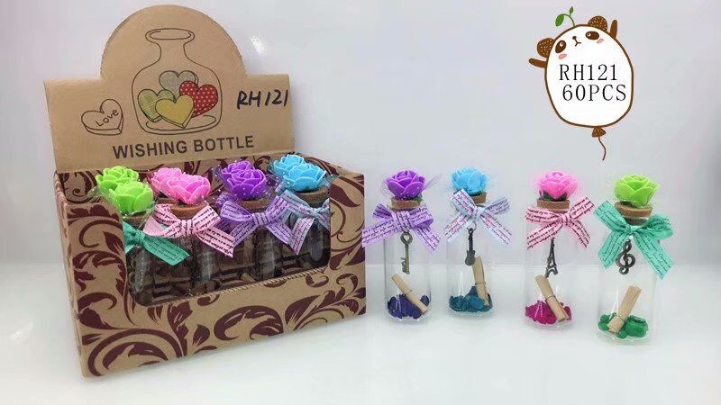 RH121 12只盒装玻璃瓶 许愿瓶 漂流瓶 创意小礼品瓶批发