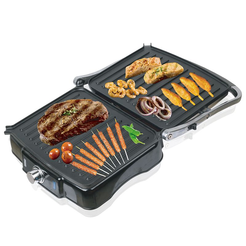 Korean-style tourmaline barbecue tray, household non-stick barbecue pan, commercial teppanyaki, suitable for both sides details Picture