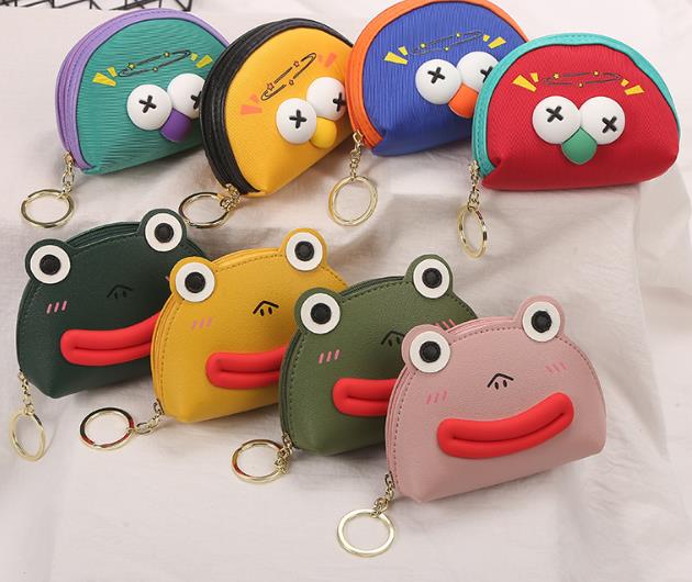 韩版创意可爱青蛙零钱包 pu卡包硬币零钱包 女士迷你钱包厂家批发图