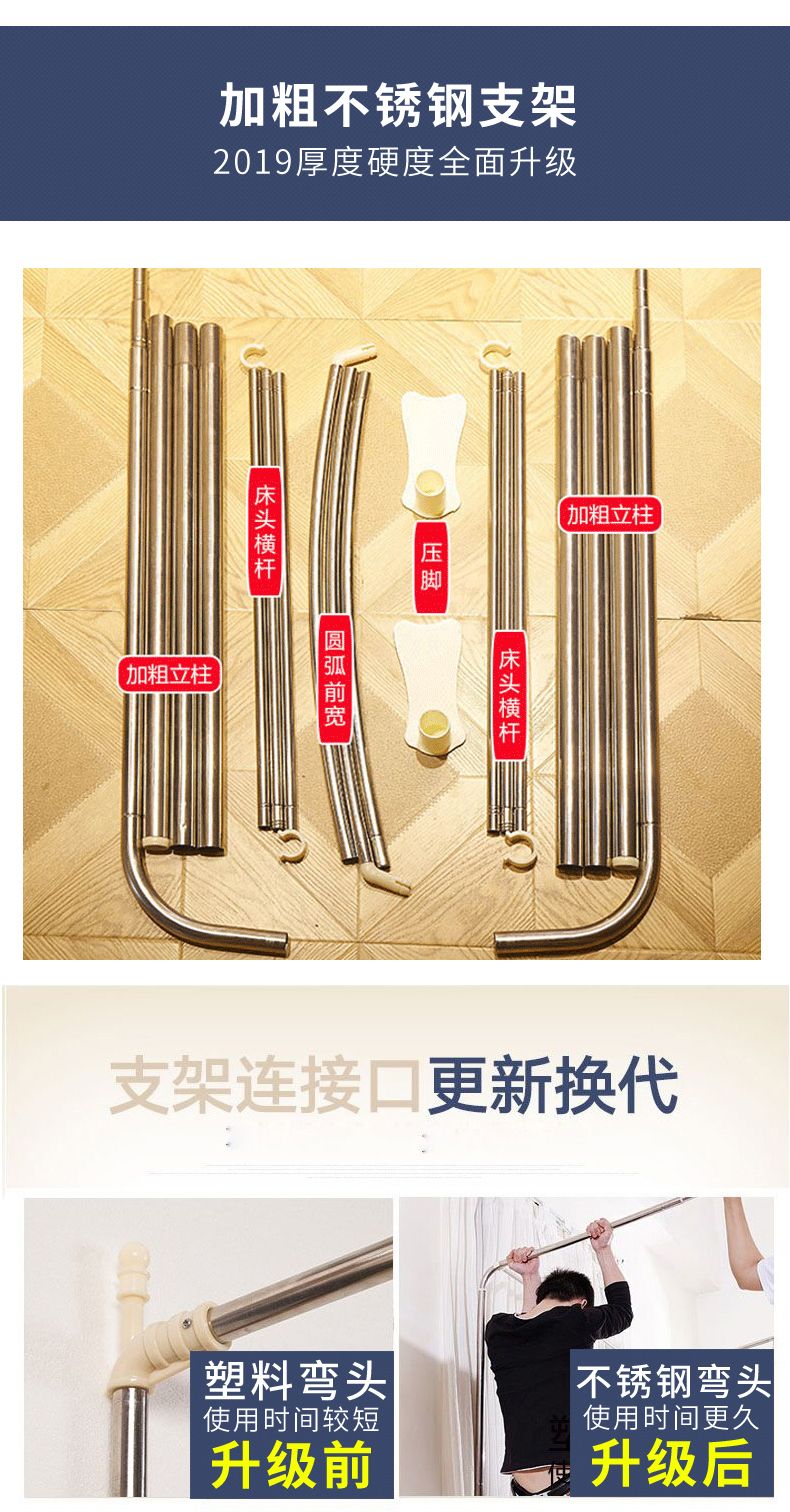1906 U-Shaped Retractable Mosquito Net undefined