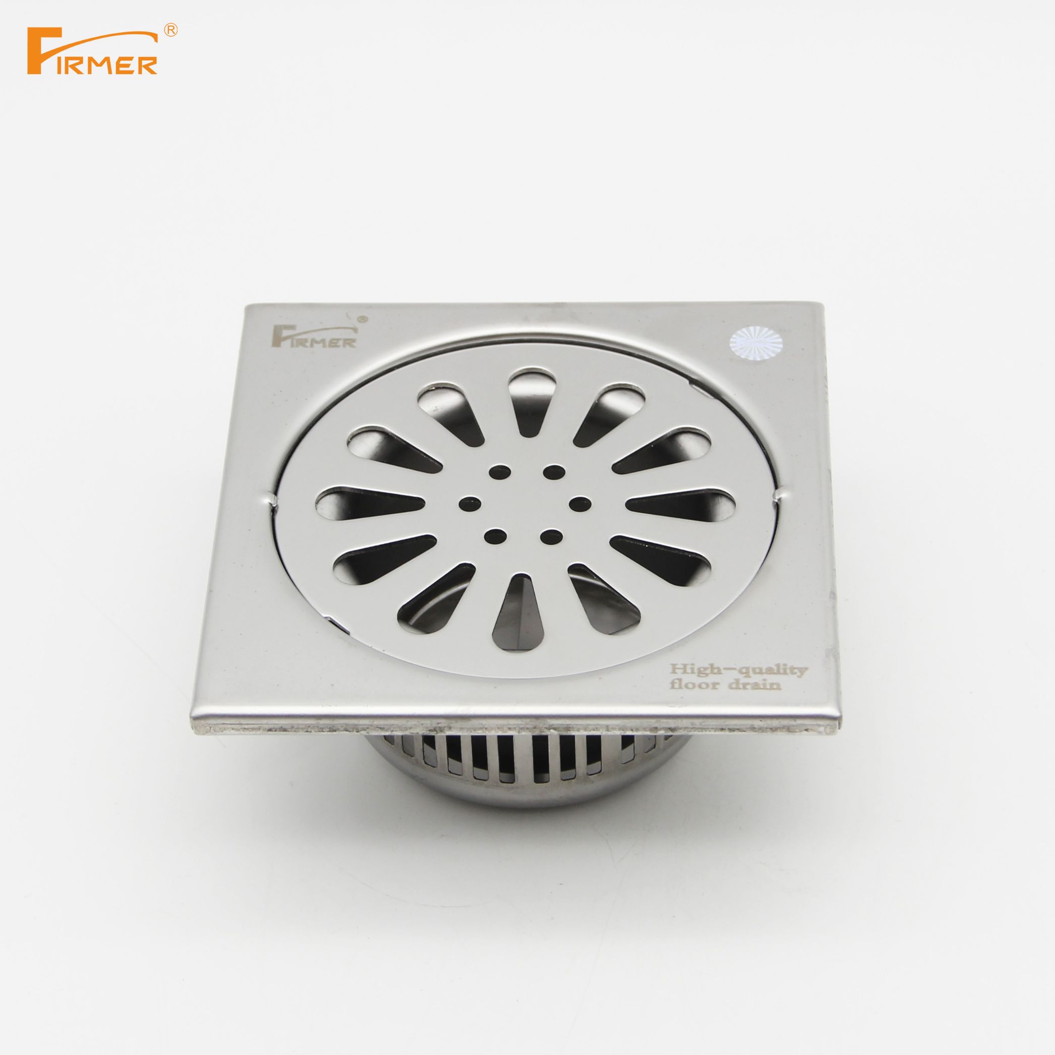 FIRMER 304 stainless steel polished plating deodorant floor drain bathroom shower room drainage full figure