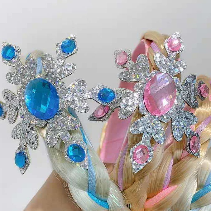 Ice and snow braid headband details Picture