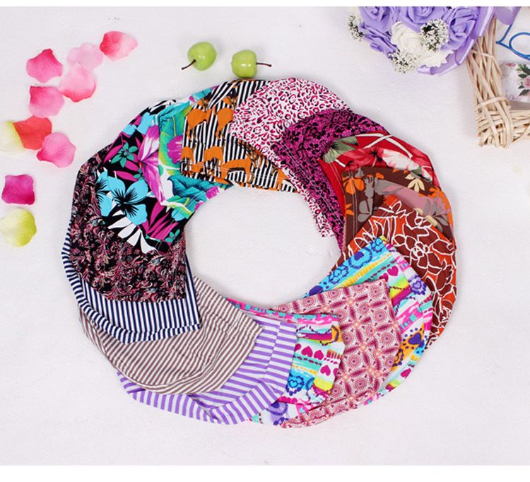 优质弹力舒适花色布泳帽 男女儿童成人 氨纶锦纶布泳帽投诉产品图