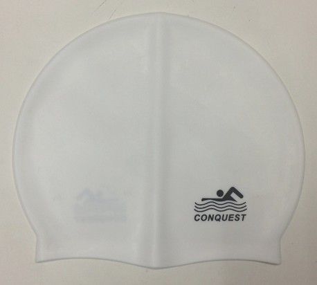 Silicone swimming cap protective cap SC01 swimming cap white