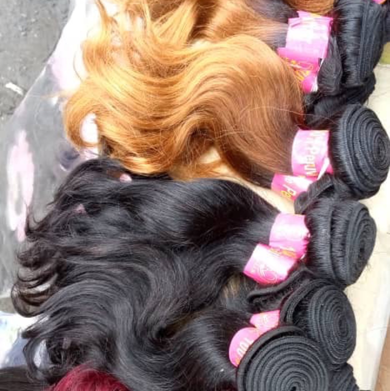 巴西假发片 化纤丝巴西假发 哑光高温丝发片 柔软丝75克发片可染色 brazilian fiber