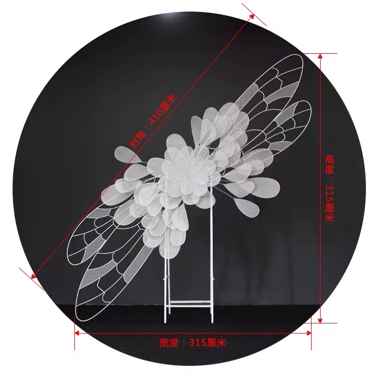 New Love River Background Wedding Props Wedding Supplies Aerial Pendant Suspended Ceiling Hanging Decoration Crystal Hotel Ceiling Decoration Butterfly Flowers Application Scenario
