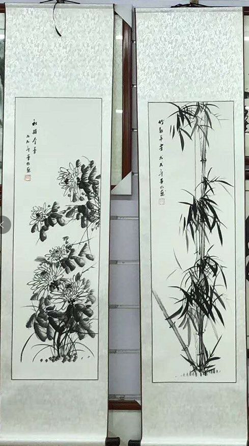 Yiwu Nian Hao Painting Industry 40X110cm Pure Hand-Made Chinese Painting details Picture