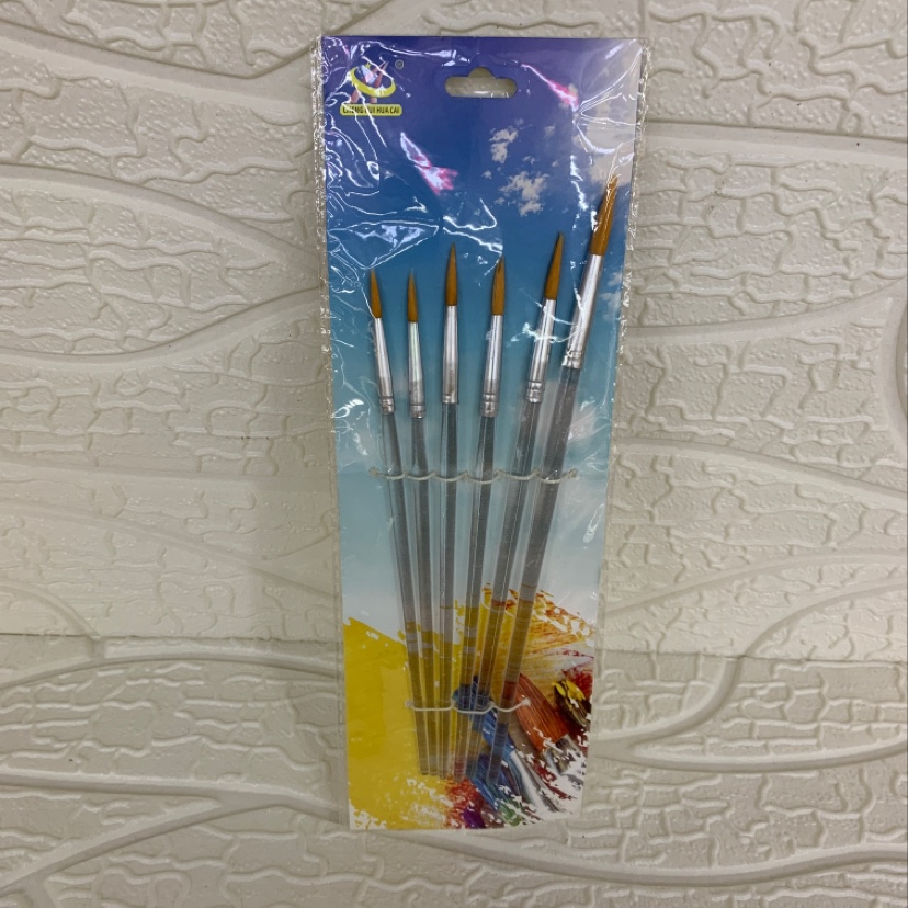 Pointed brushes, special art brushes for watercolor paint, nylon wool brushes