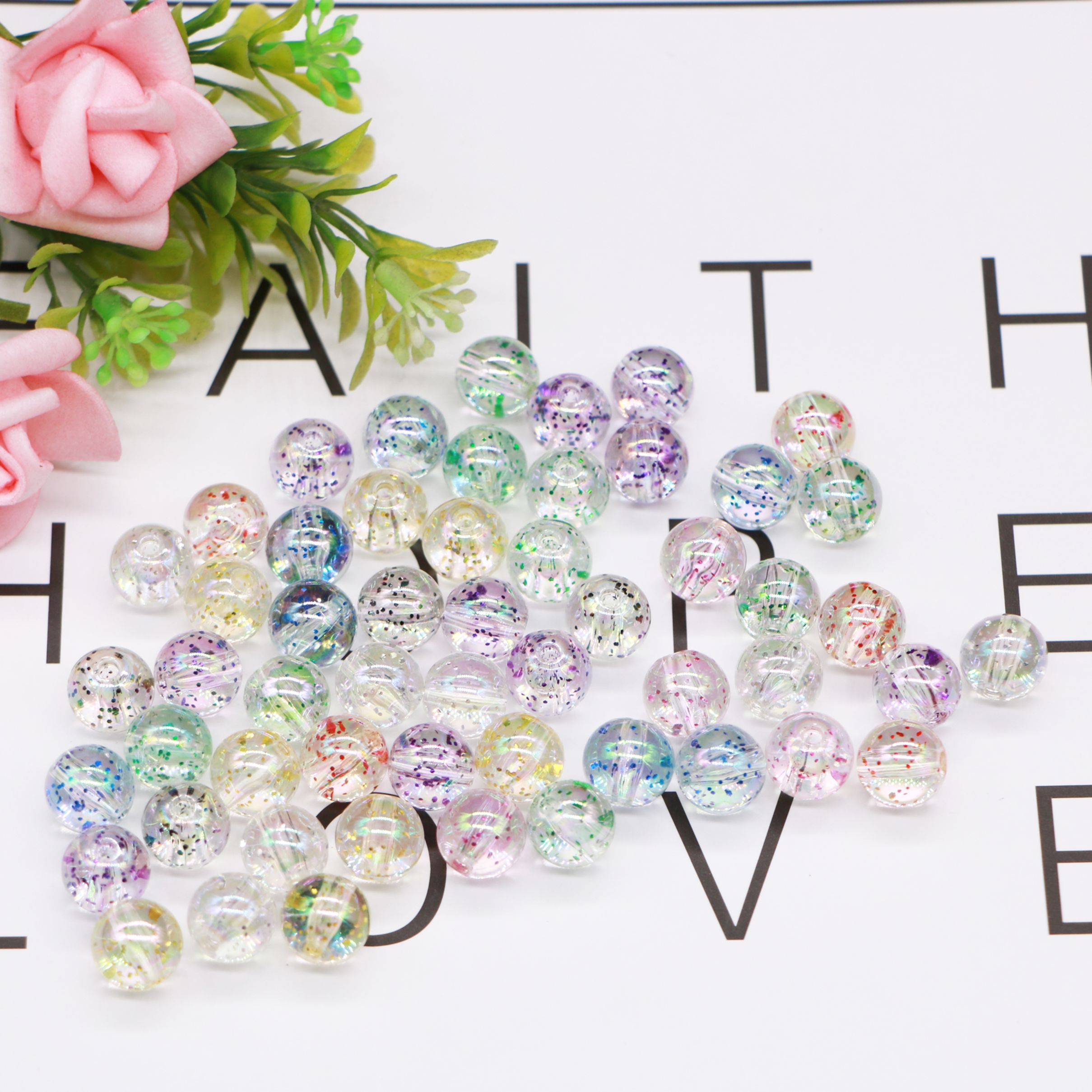 12MM magic onion powder ball BEADS AB color powder beads DIY handmade beaded bags accessories powder beads wholesale