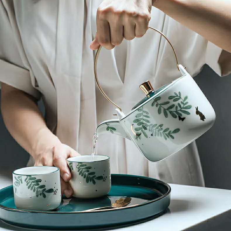 Nordic-style tea set, tea set set, tea gift set, light luxury style Specification image