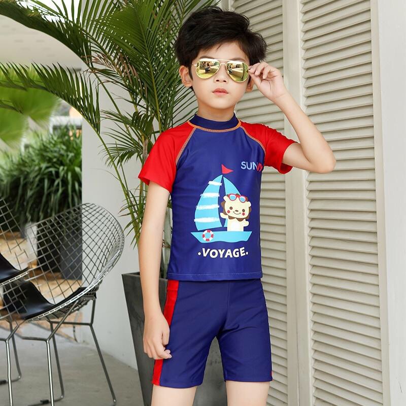 Children's swimsuit Boy split swimsuit quick soak hot Spring boy swimsuit little boy cute cartoon CUHK child thumbnail