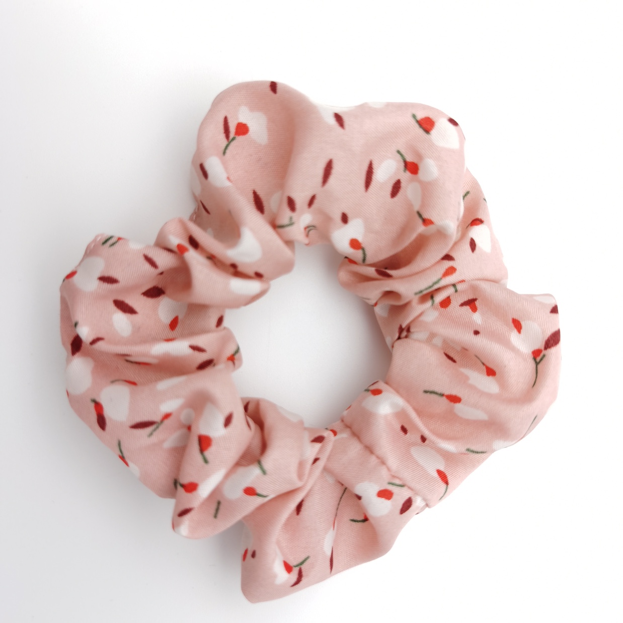 Small Floral Scrunchie With White Dots details Picture