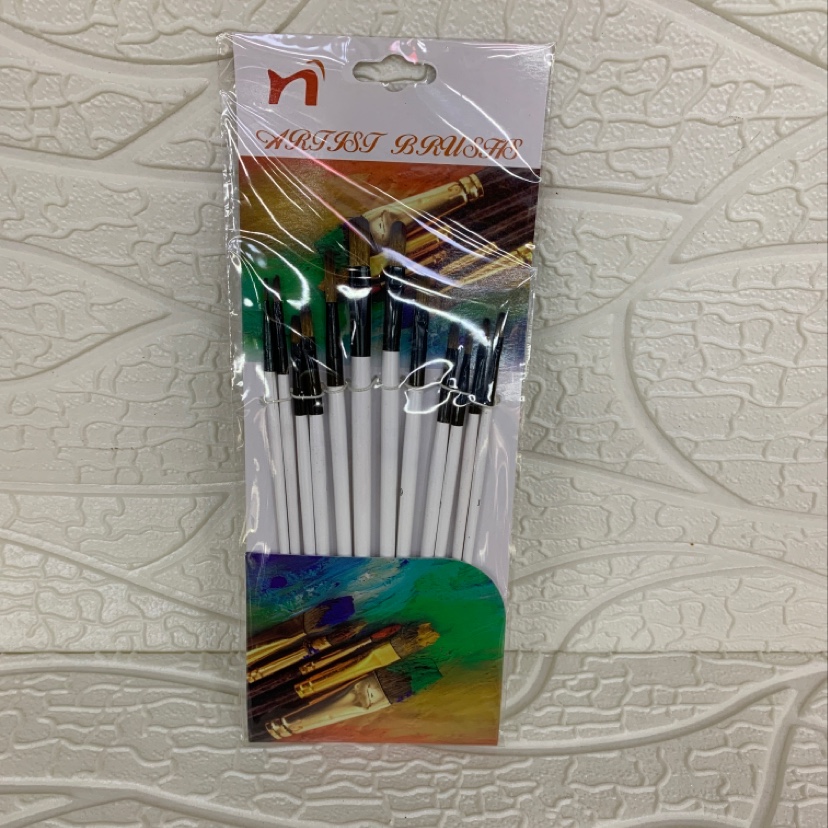 12 paintbrushes, watercolor brushes set, special pens for art paint