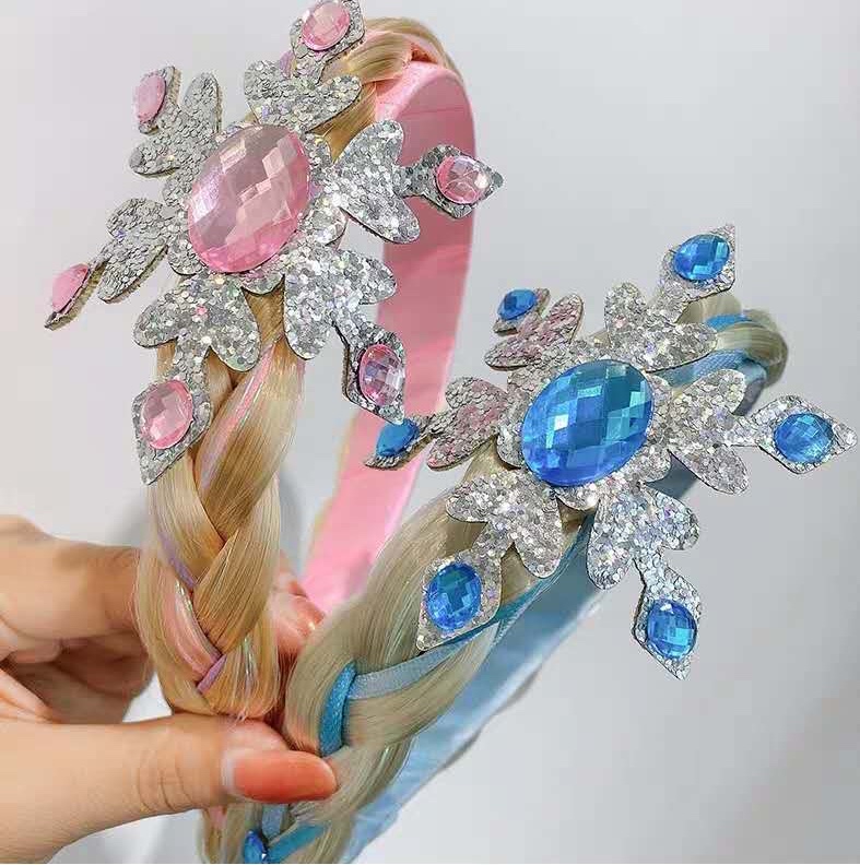 Ice and snow braid headband