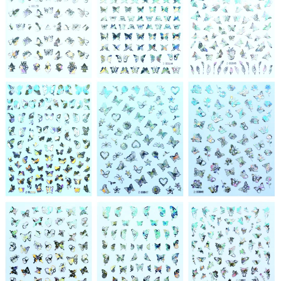 Direct sales from the manufacturer of nail stickers, butterfly stickers and fashionable nail art stickers