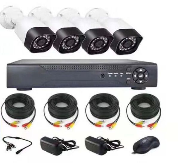 4/8路监控摄像头套装家用室外高清模拟摄像机同轴AHD监控设备
